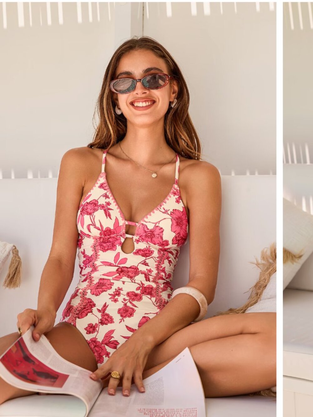 Cupshe "Act of Love" floral one-piece bathing suit - 50% off!